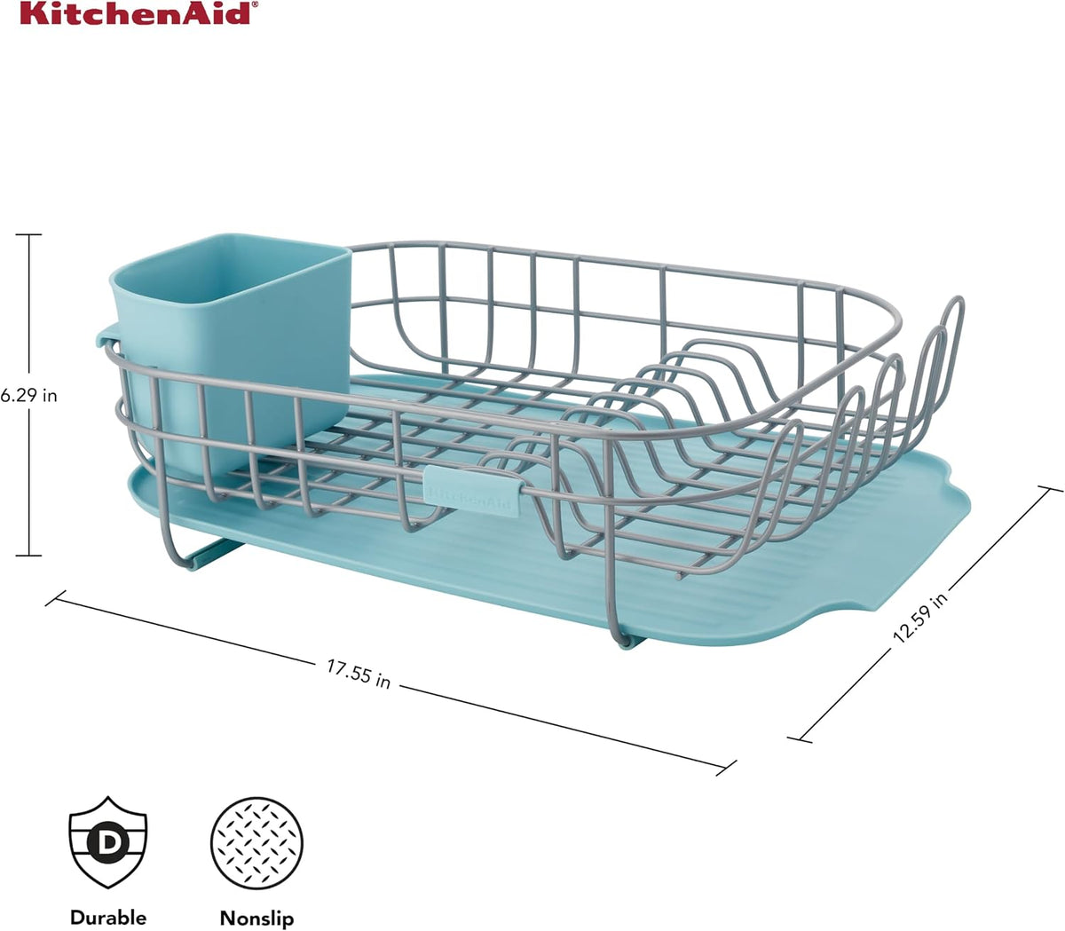 Removable flatware caddy with two compartments