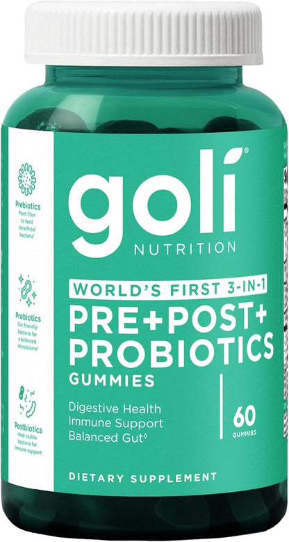 Goli Pre Pro Postbiotic Gummies bottle