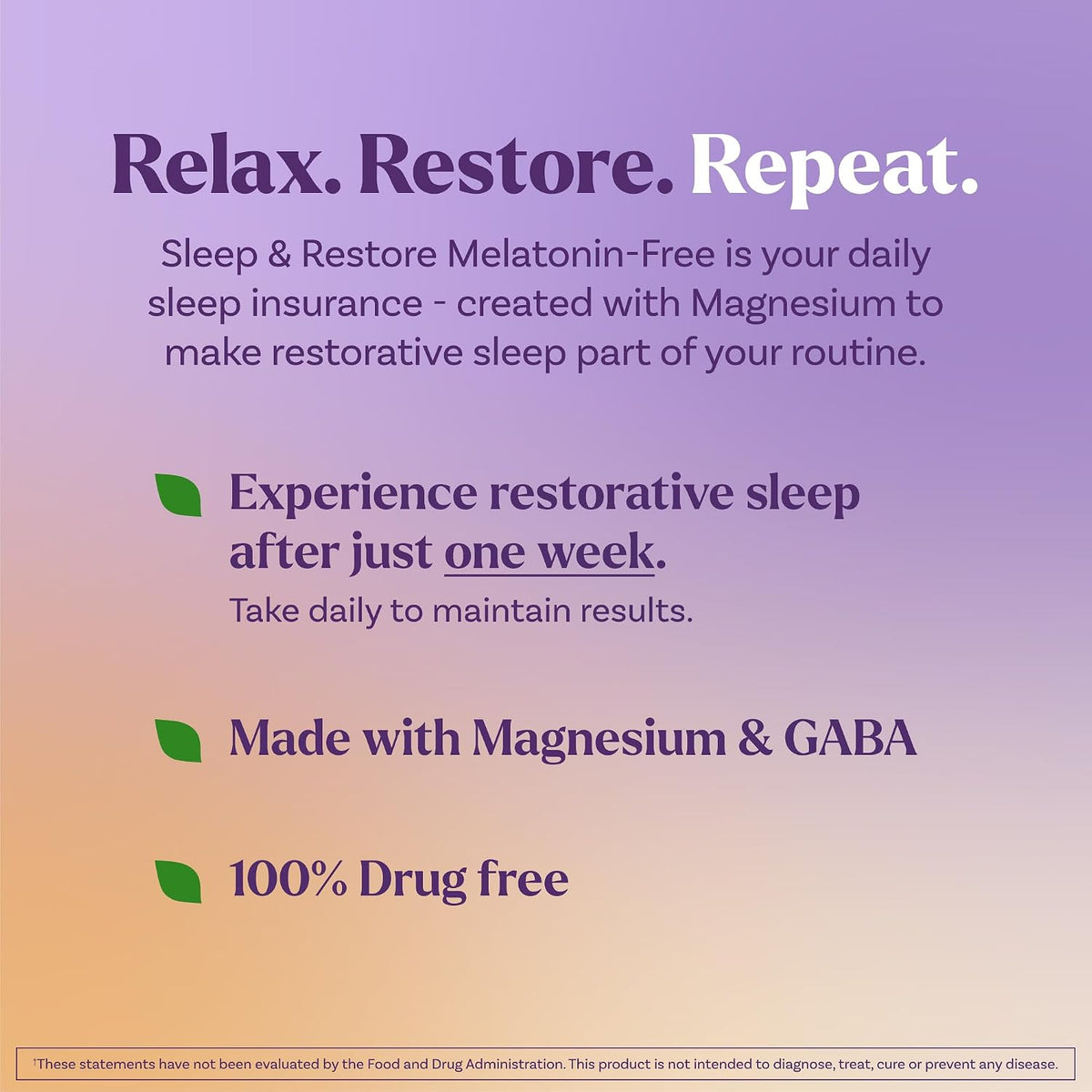 Natrol melatonin-free sleep gummies 60 count supplement
