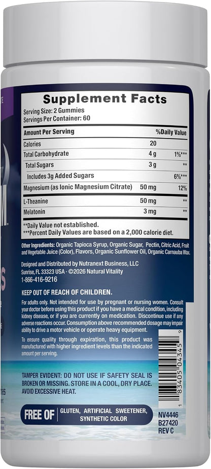 Blueberry pomegranate magnesium sleep gummies