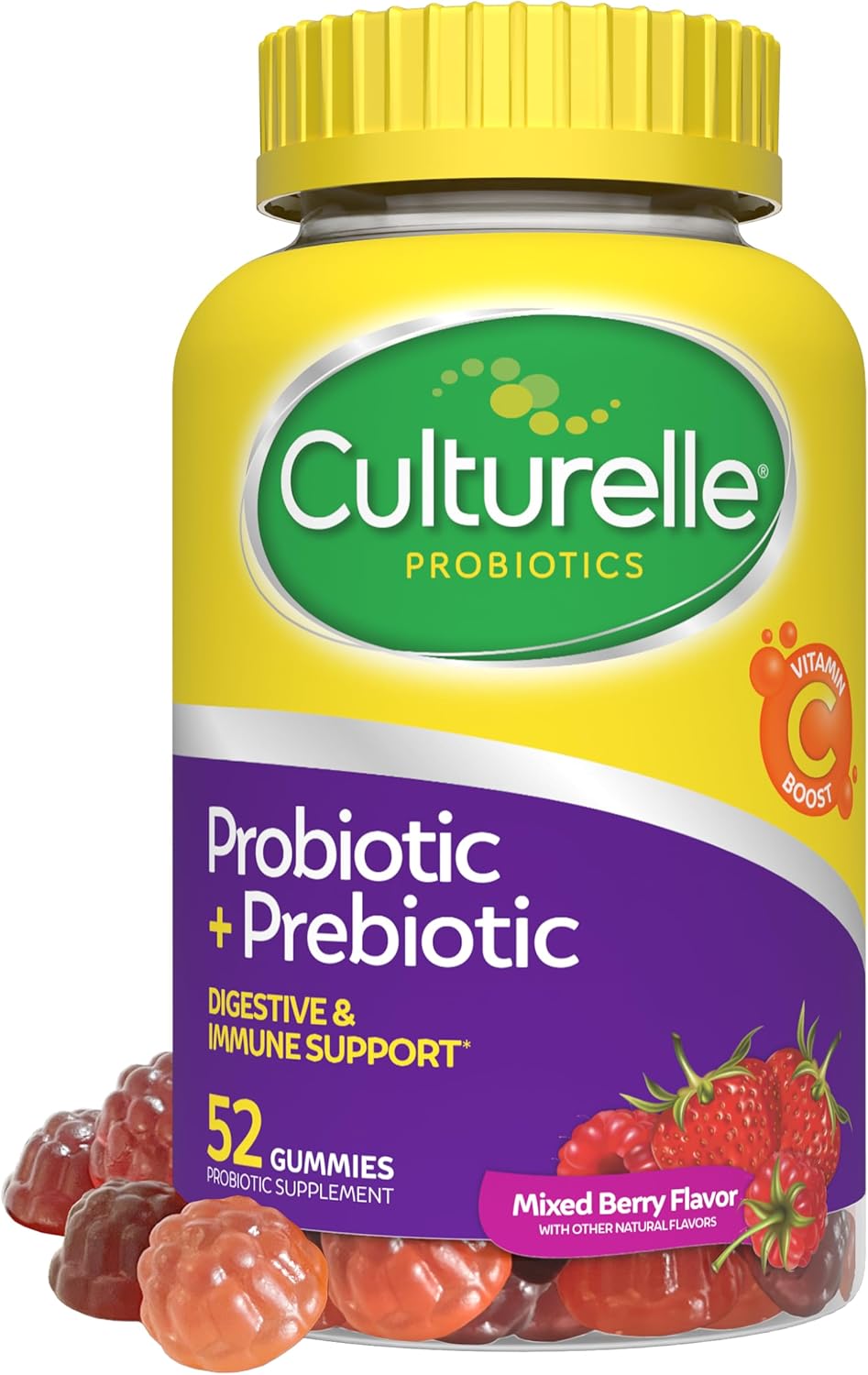 Daily probiotic gummies for women and men 52 count