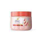 Dove White Peach and Crushed Rice exfoliating body scrub 15 oz