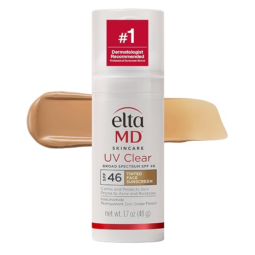 EltaMD UV Clear face sunscreen with zinc oxide SPF 46 and SPF 50
