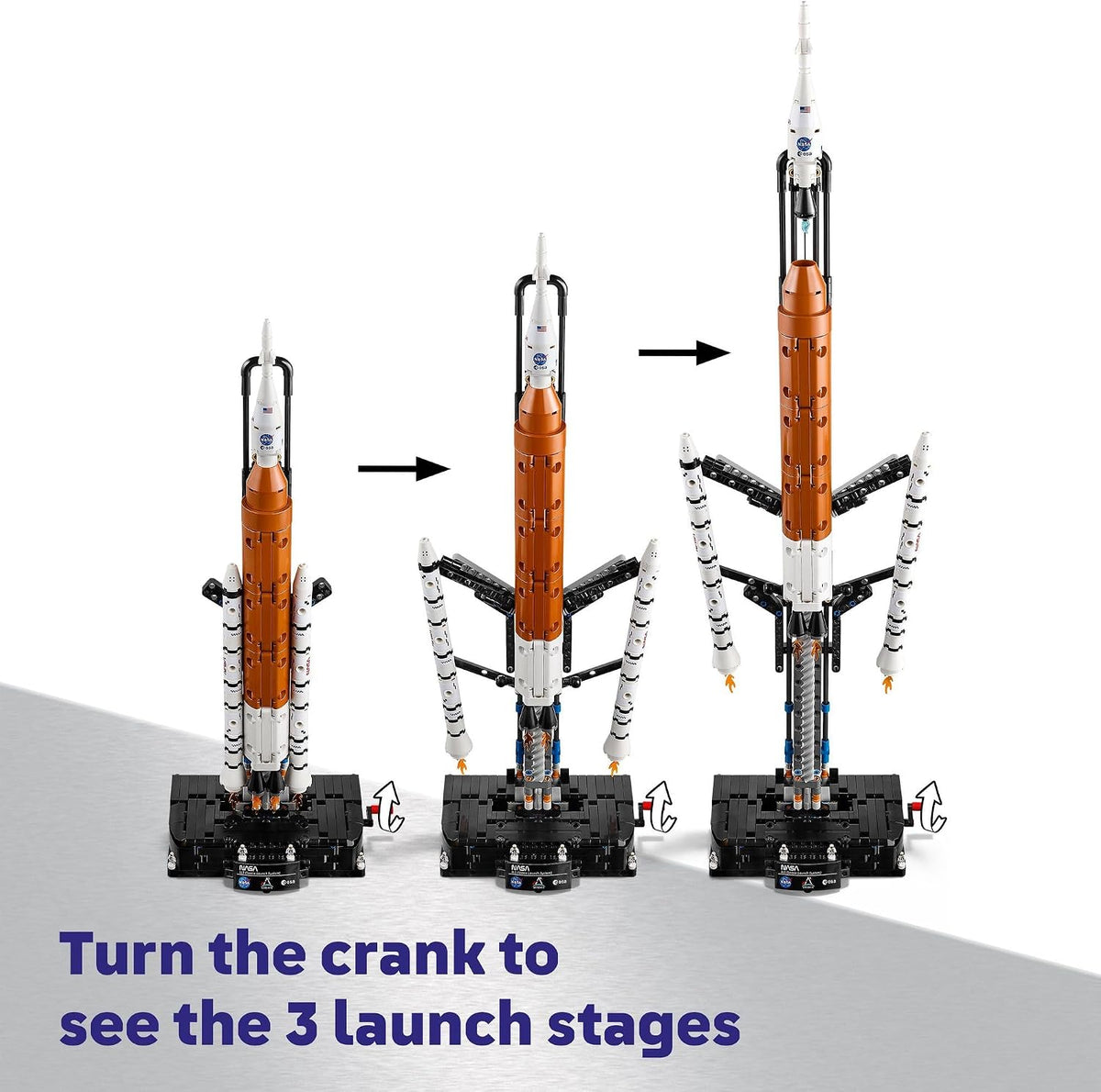 LEGO Technic rocket set with astronaut nanofigures