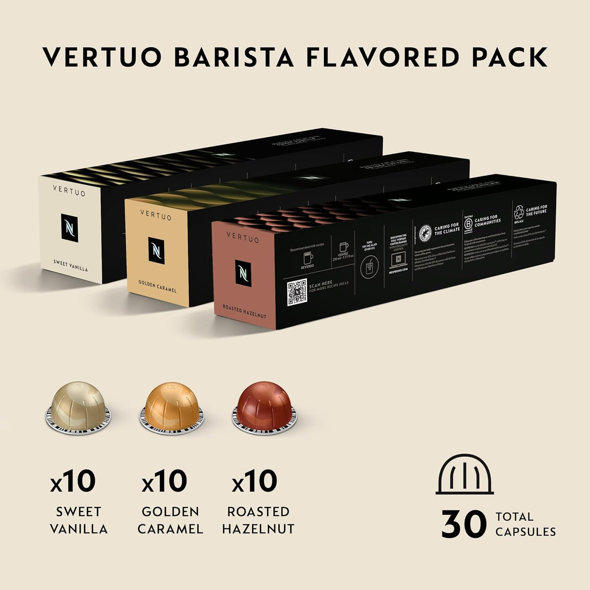 Nespresso Vertuo Roasted Hazelnut coffee capsules