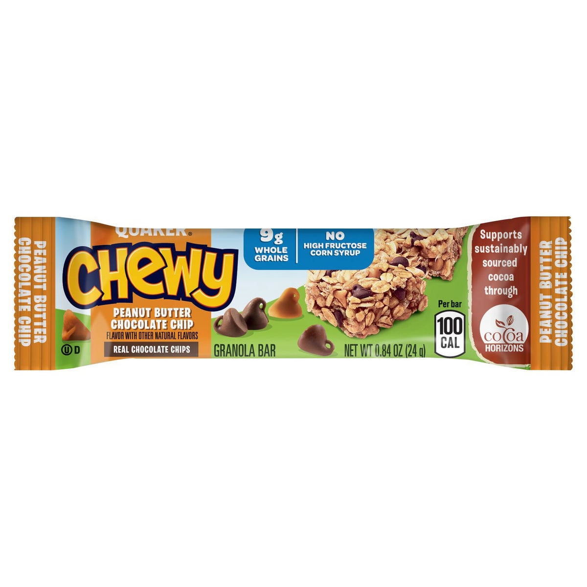 Quaker Chewy granola bars 100 calories per bar