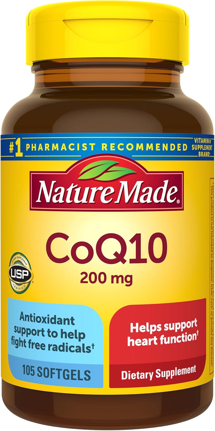Nature Made CoQ10 heart health supplement front label