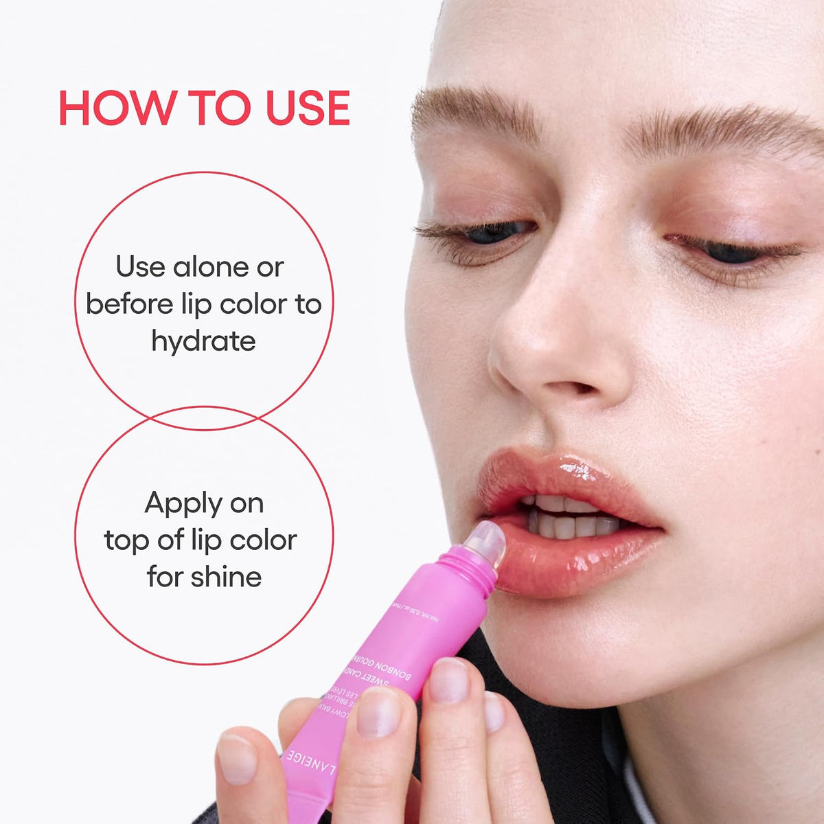 LANEIGE Korean skincare lip balm tube Berry