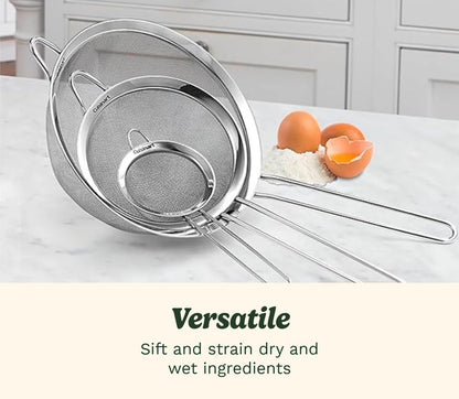 Cuisinart mesh strainer set for cooking and baking prep