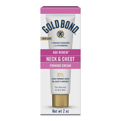 Gold Bond firming cream for neck and chest skincare