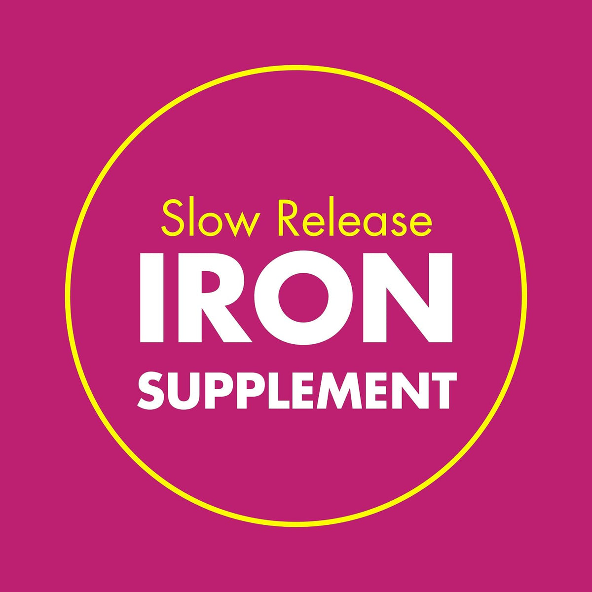 Slow Fe 45mg elemental iron tablets bottle