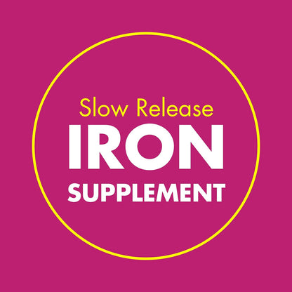 Slow Fe 45mg elemental iron tablets bottle