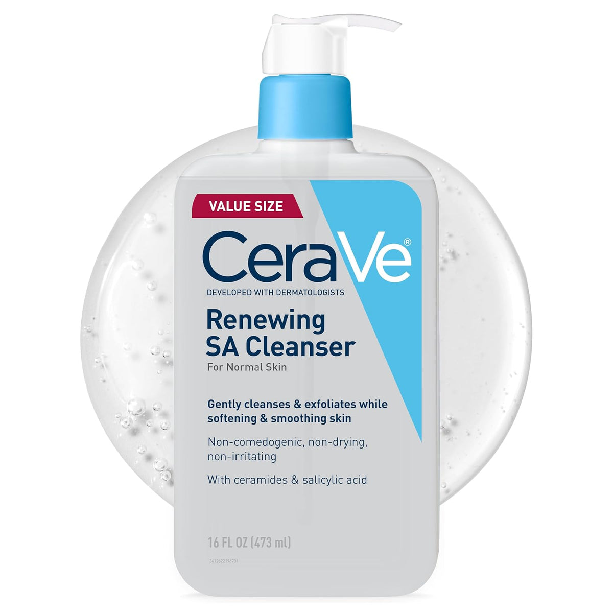 CeraVe BHA exfoliating face wash for smooth skin