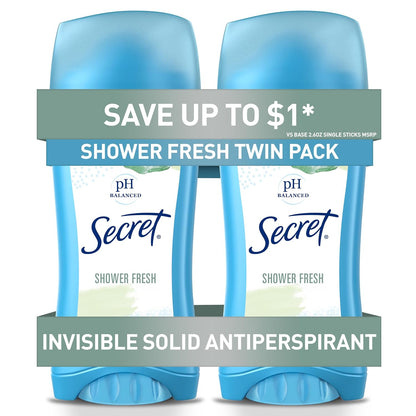 Secret antiperspirant and deodorant for women packaging