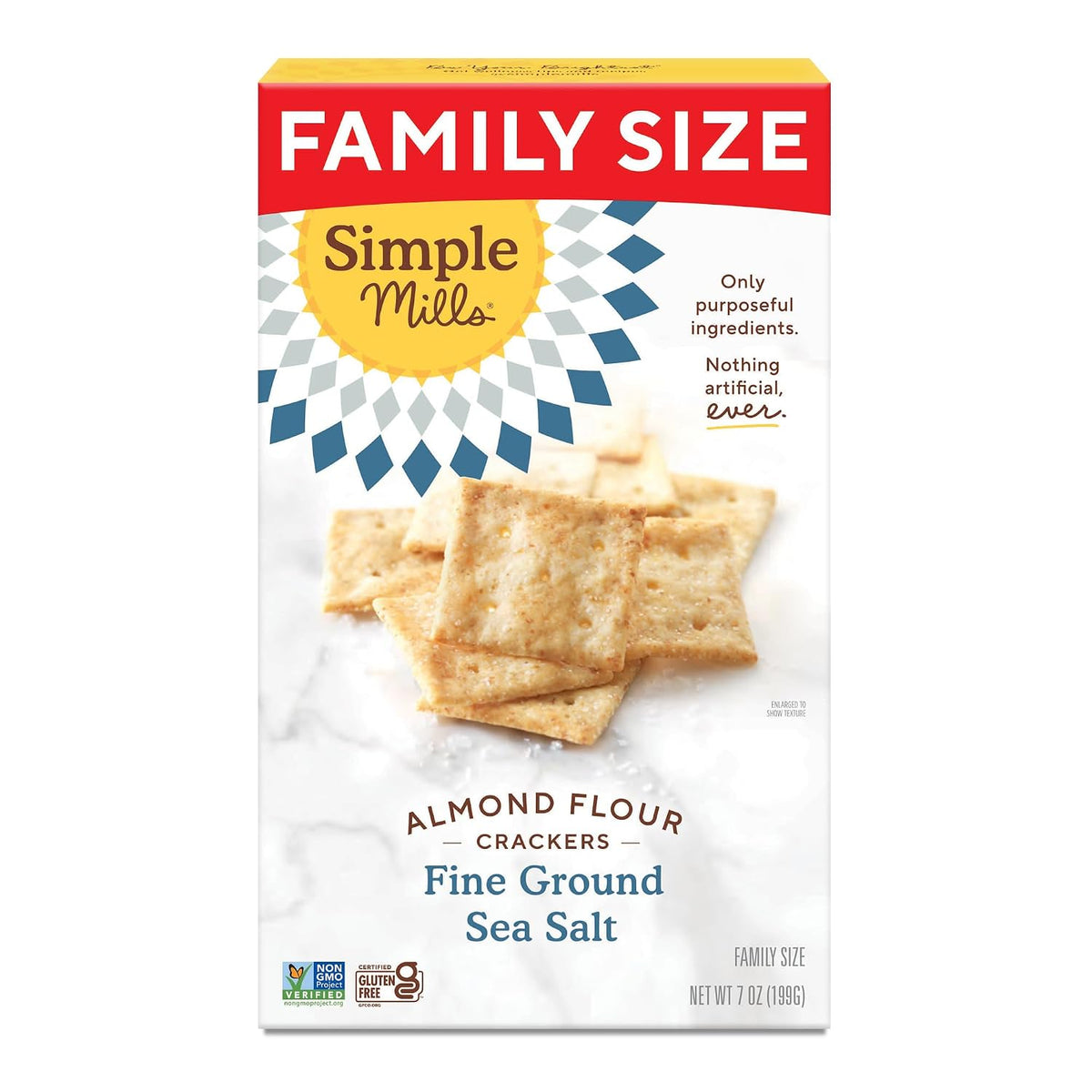 Family size gluten free almond flour crackers