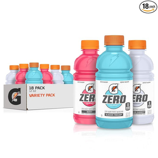 Gatorade G Zero sports drink variety pack 18 bottles