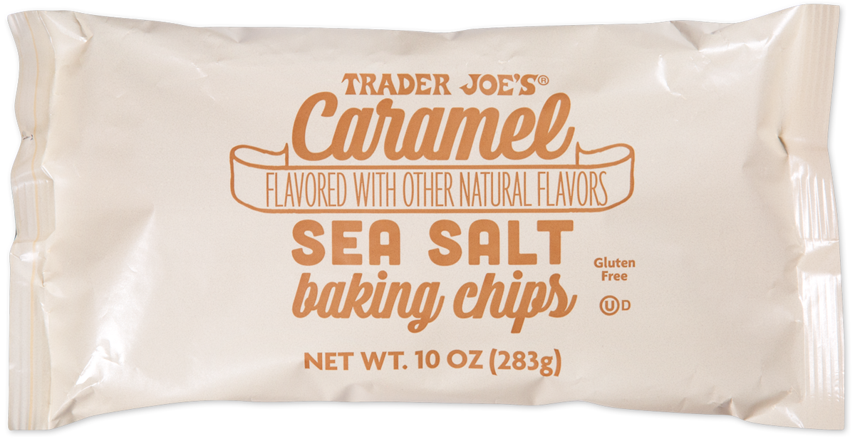 Trader Joe's Caramel Sea Salt Baking Chips gluten free kosher
