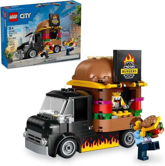 LEGO City Burger Truck building set for kids ages 5 plus