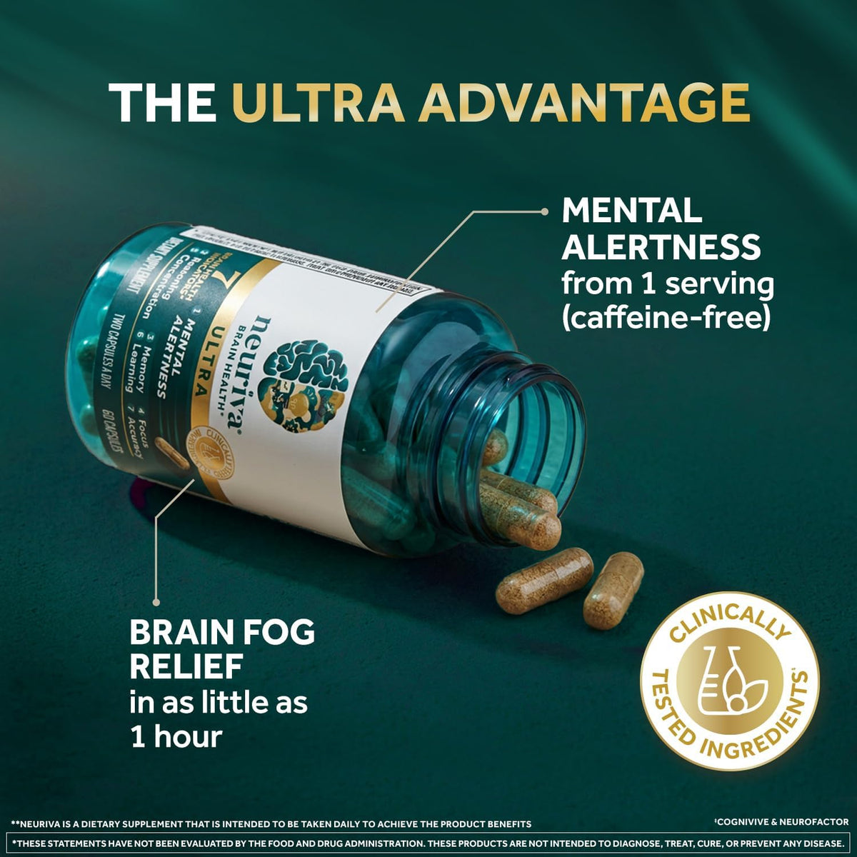 NEURIVA Ultra decaffeinated brain health supplement