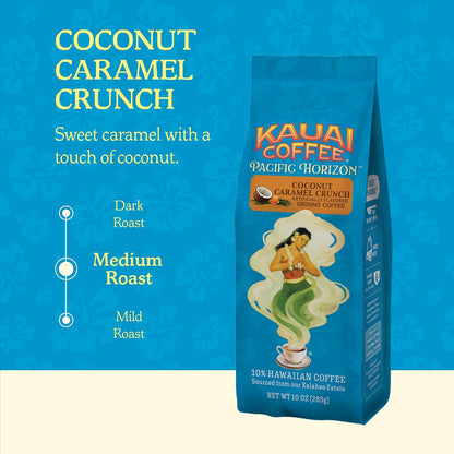 Kauai Coffee tropical coconut caramel blend