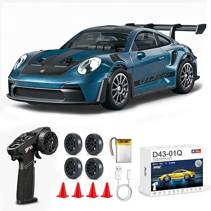 Compact ARRIS hobby-grade RC drift car for desktop track