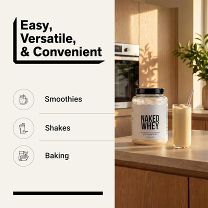Soy free NAKED grass fed whey powder