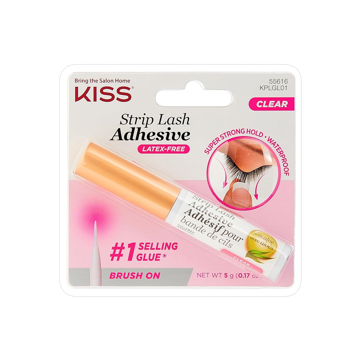 KISS lash glue for strip lashes and clusters