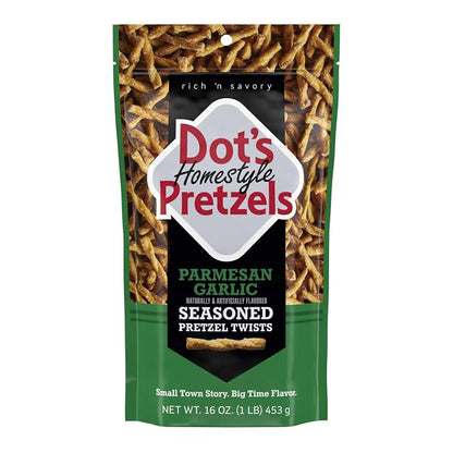 Dot's Parmesan Garlic seasoned pretzel twists 16 oz bag