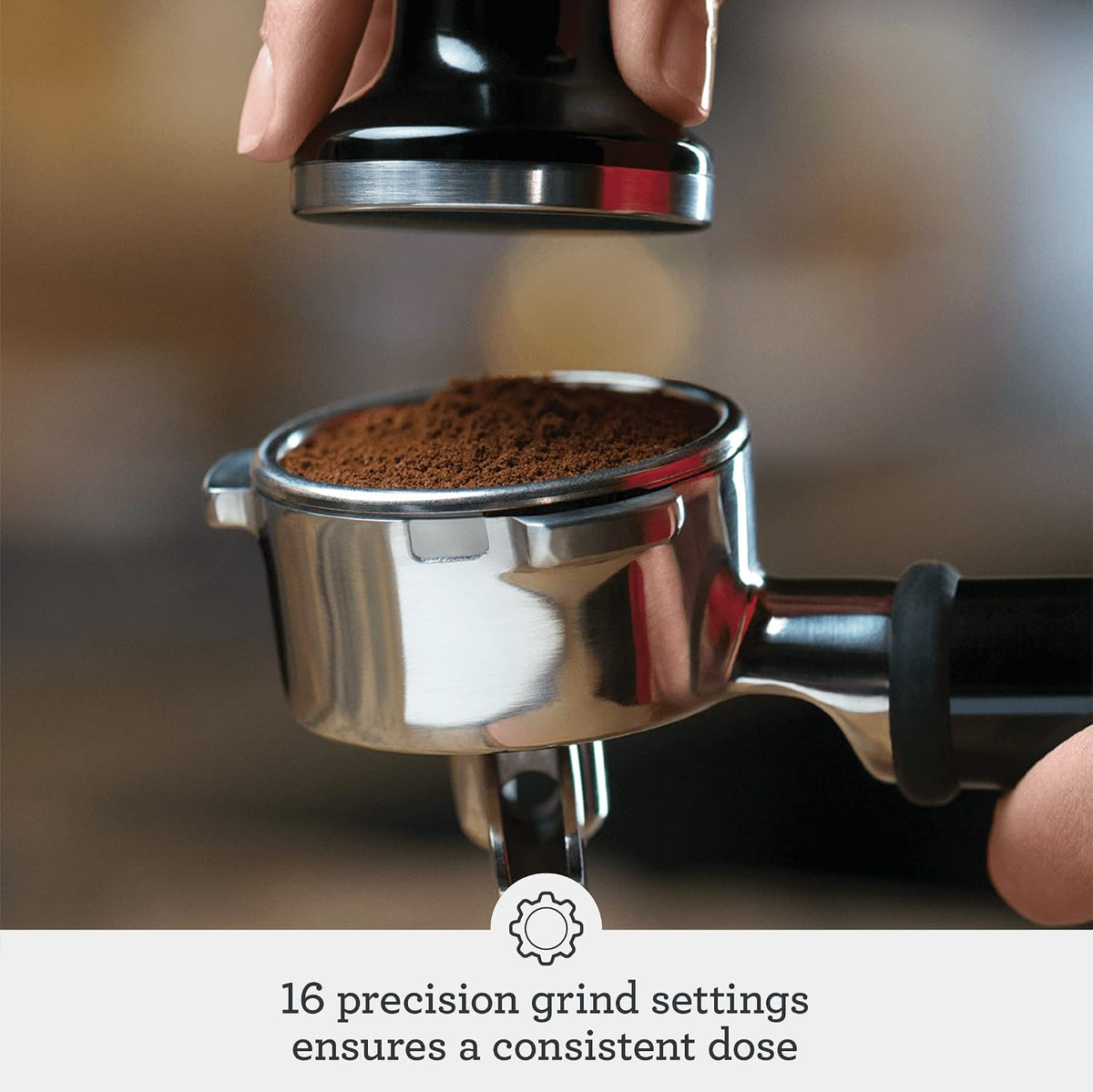 Breville Barista Express coffee machine with steam wand