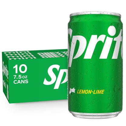 Sprite 7.5 fl oz mini cans packaging