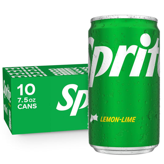Sprite 7.5 fl oz mini cans packaging
