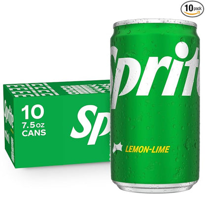 Sprite lemon-lime soda mini cans 10 pack
