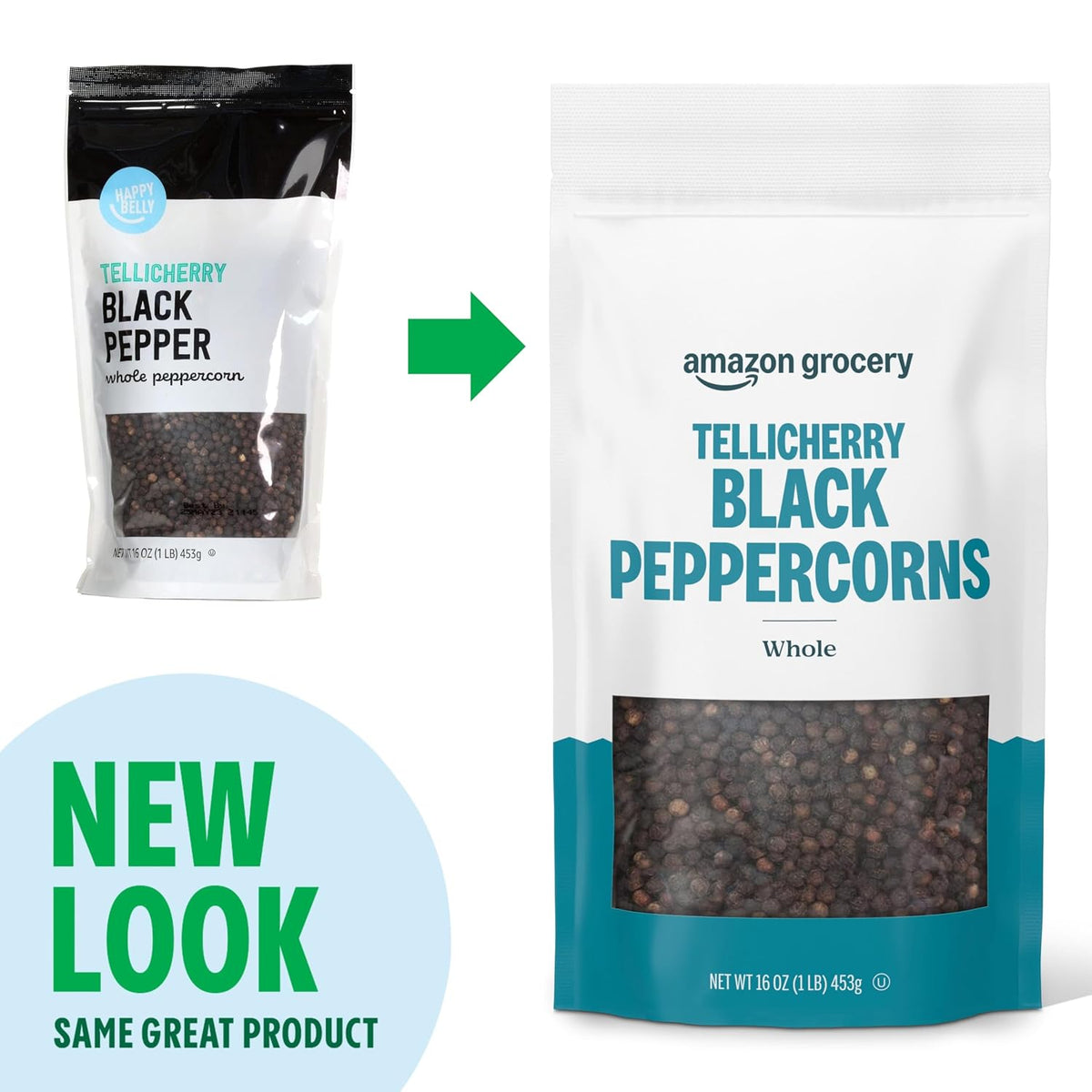 Whole black peppercorns for grinder and pepper mill