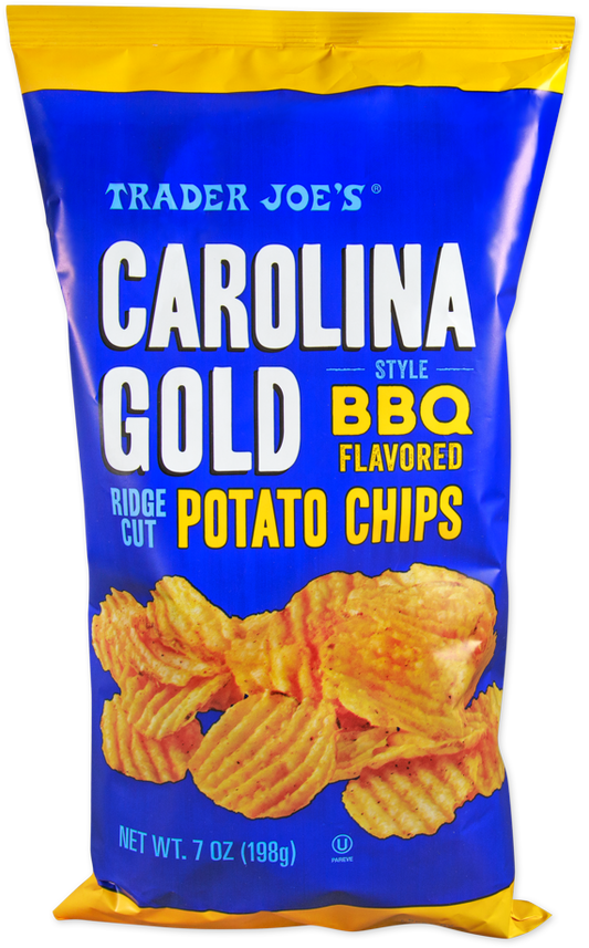 Trader Joe's Carolina Gold Style BBQ ridge cut potato chips