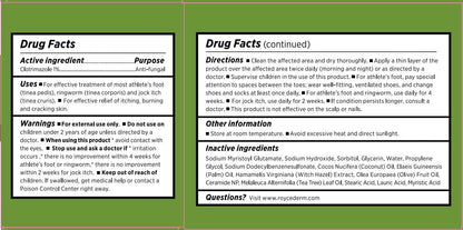 Visit the Roycederm Store — Roycederm Antifungal Bar Soap - Tea tree Oil Soap - Athlete’s Foot Treatment for Jock Itch & Ringworm - Medicated Antifungal Soap with Clotrimazole 1% - Tea Tree Oil Scent, 1 Pack