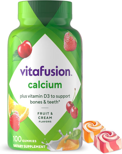 Vitafusion calcium D3 gummy vitamins 100 count