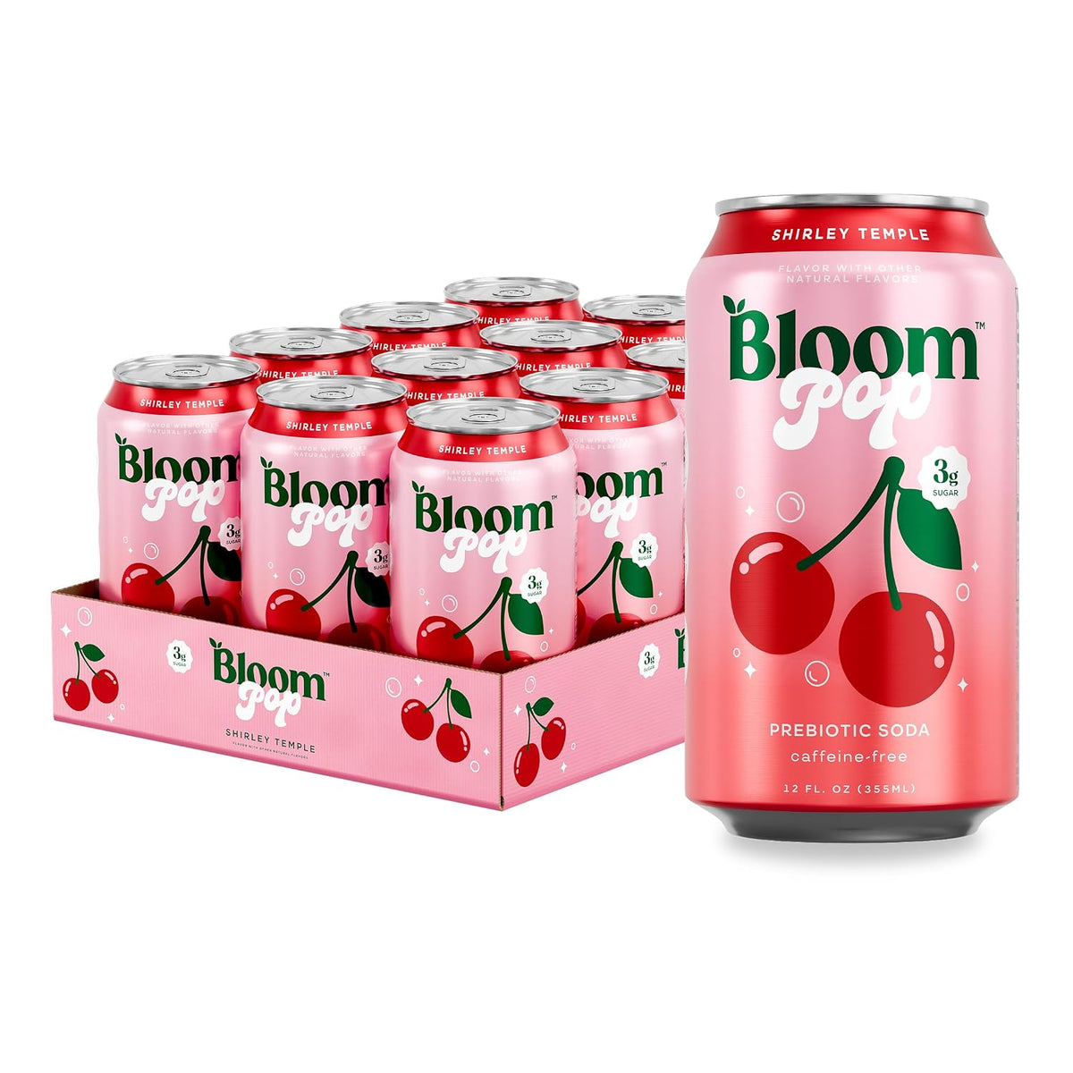 Bloom Pop prebiotic soda gut health support beverage