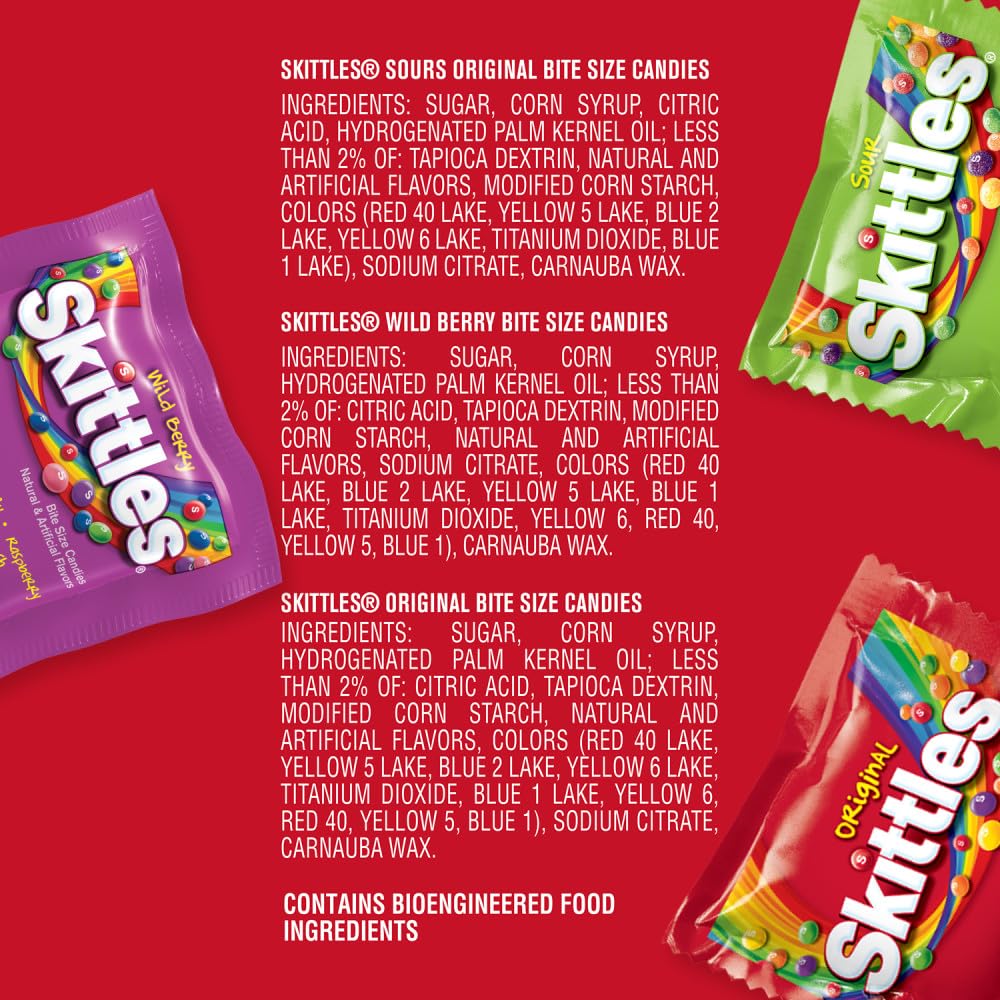 Bulk SKITTLES stocking stuffer candy bag