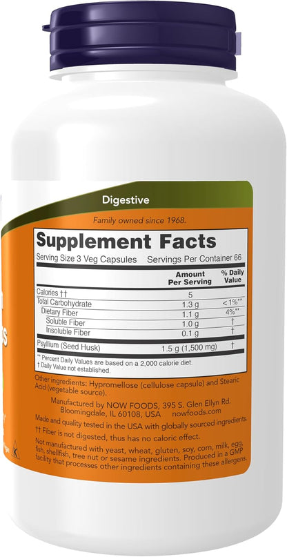 NOW dietary fiber supplement bottle
