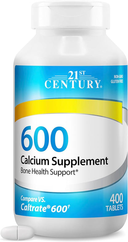 21st Century Calcium 600mg tablets 400 count bottle