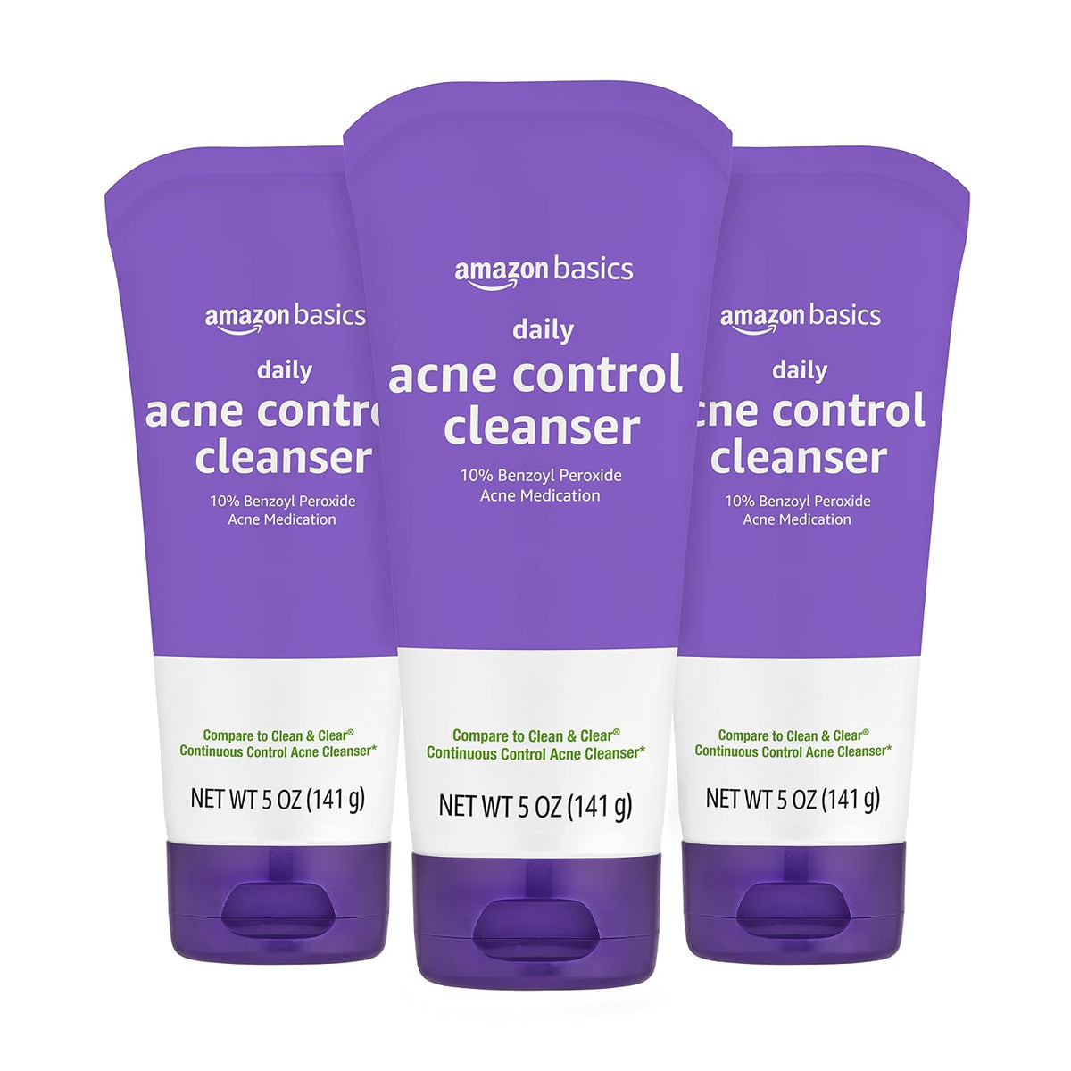 Maximum strength 10 percent benzoyl peroxide cleanser