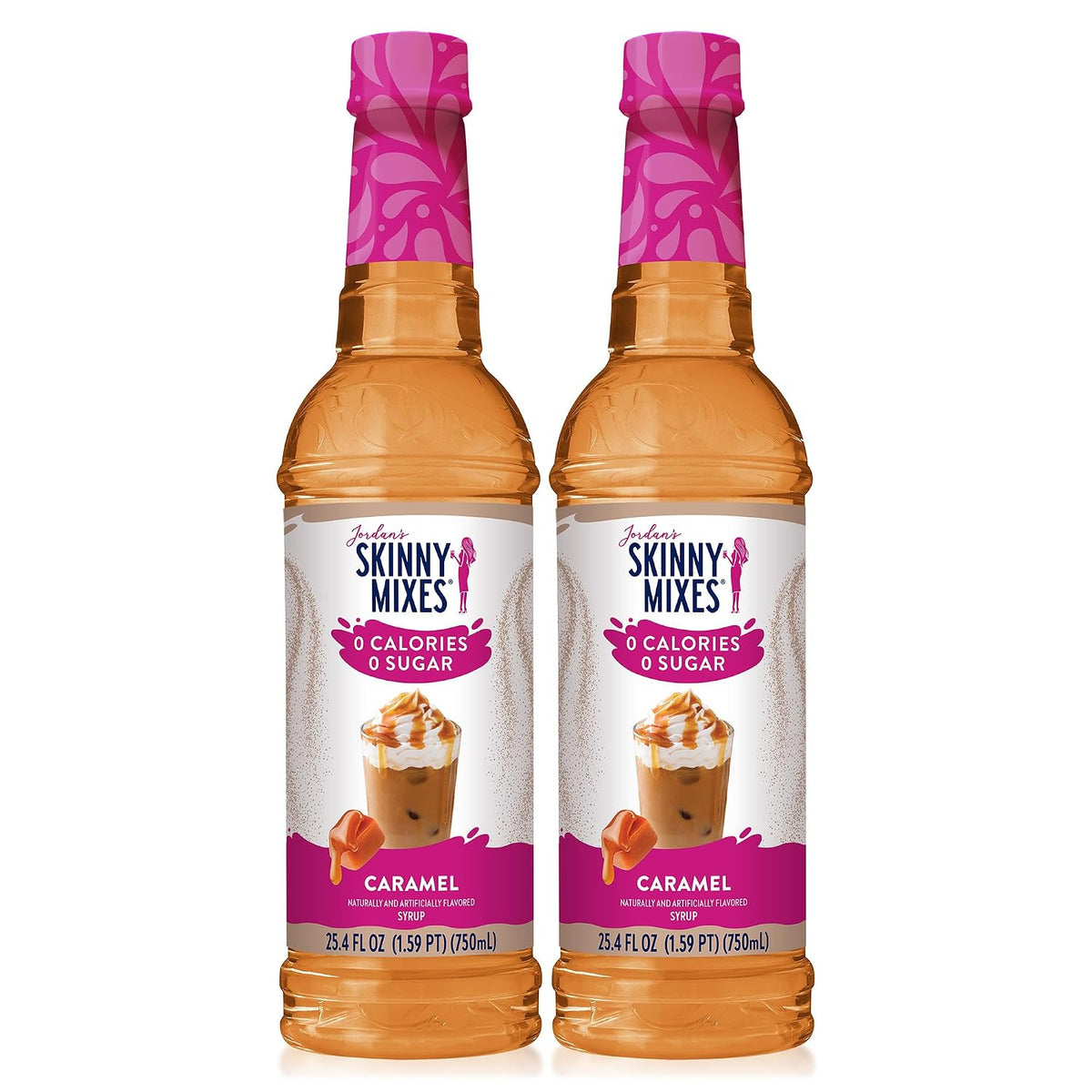 Jordan’s Skinny Mixes zero-calorie caramel flavoring syrup