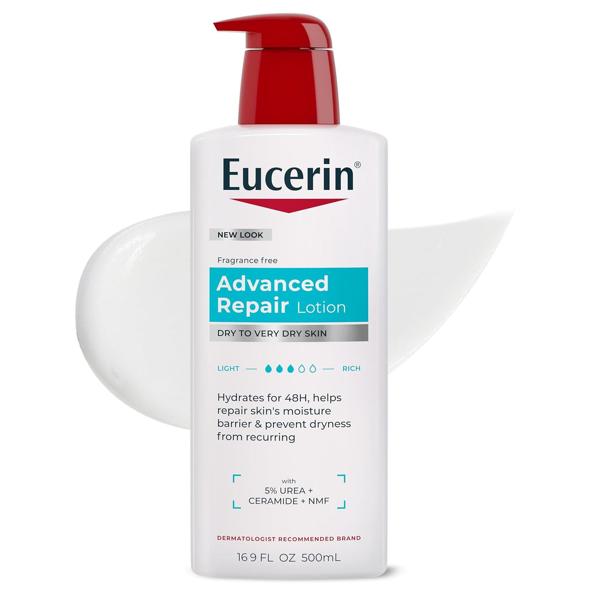 Eucerin urea enriched body lotion for dry skin