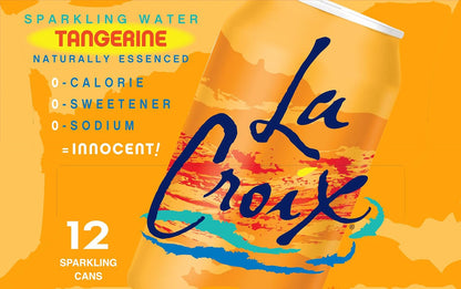 La Croix Tangerine carbonated water multipack