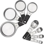 OXO Good Grips eight-piece stainless steel measuring set
