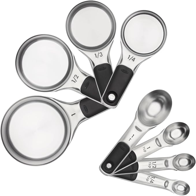 OXO Good Grips eight-piece stainless steel measuring set