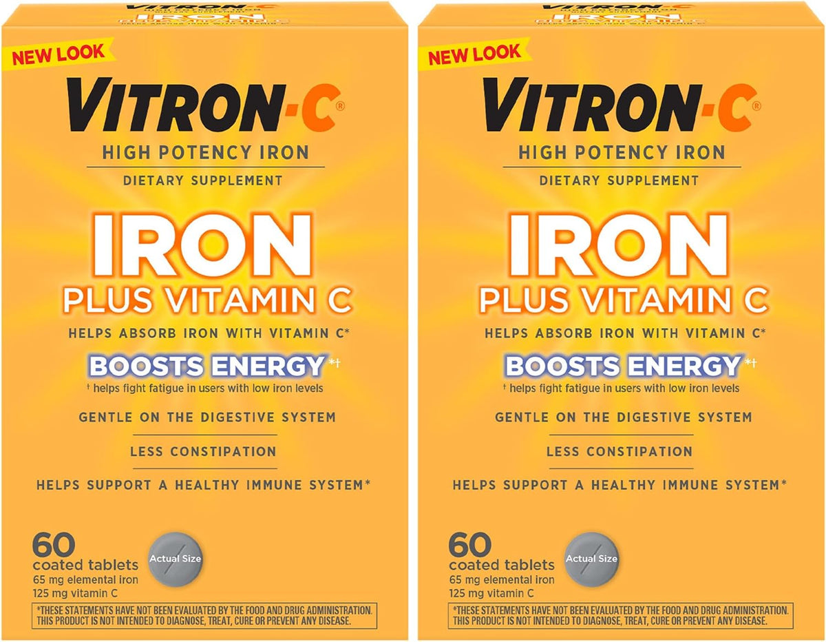 Vitron-C 60 count iron supplement bottle front