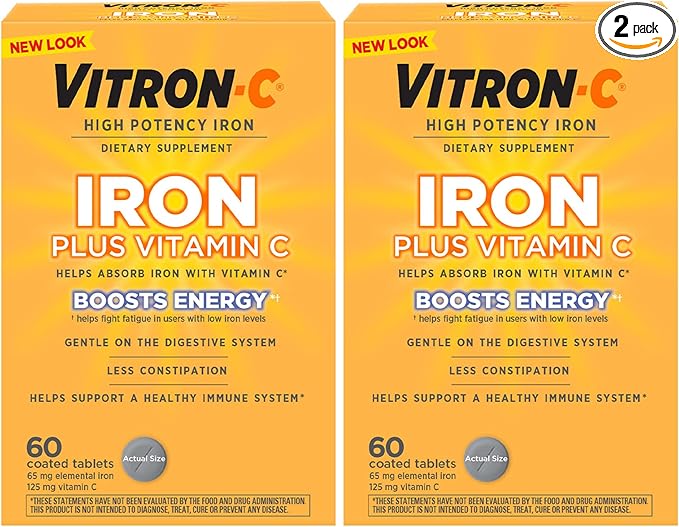 Vitron-C iron supplement plus vitamin C 2-pack