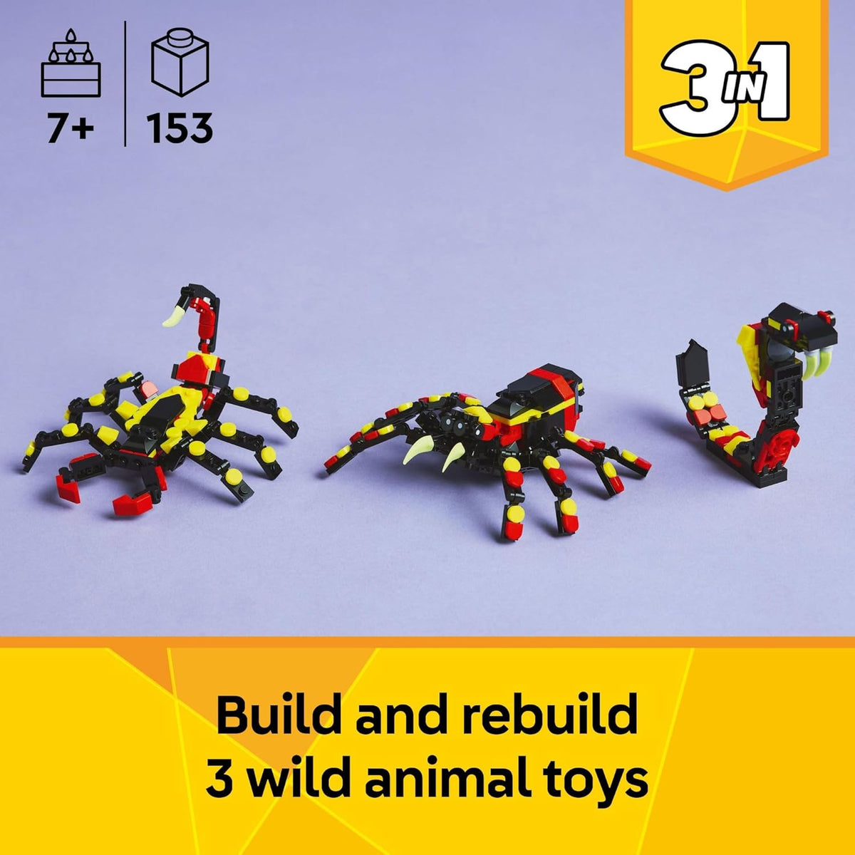 LEGO Creator snake build from Wild Animals set