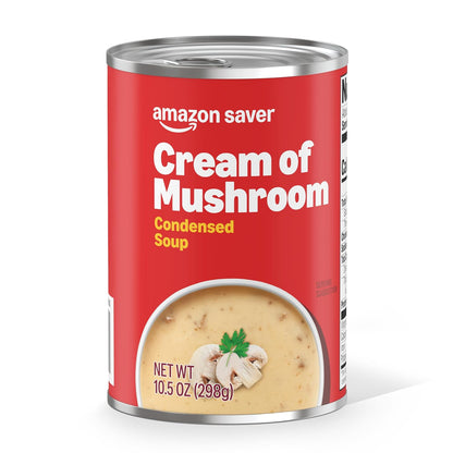 Condensed cream of mushroom soup pantry staple